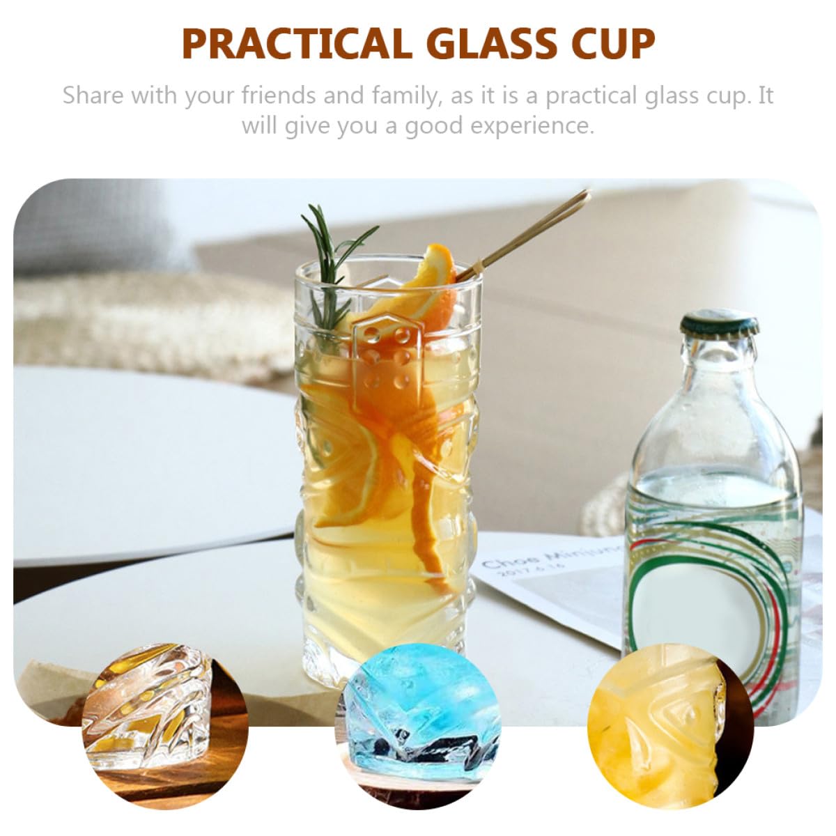 Zerodeko 2 Tazas de Vidrio Transparente Diseño de Rostro Creativo, Copas de Vino Modernas para Fiestas y Bar, Vaso para Beber Tótem de Personalidad, Aptas para Hogar y Reutilizable