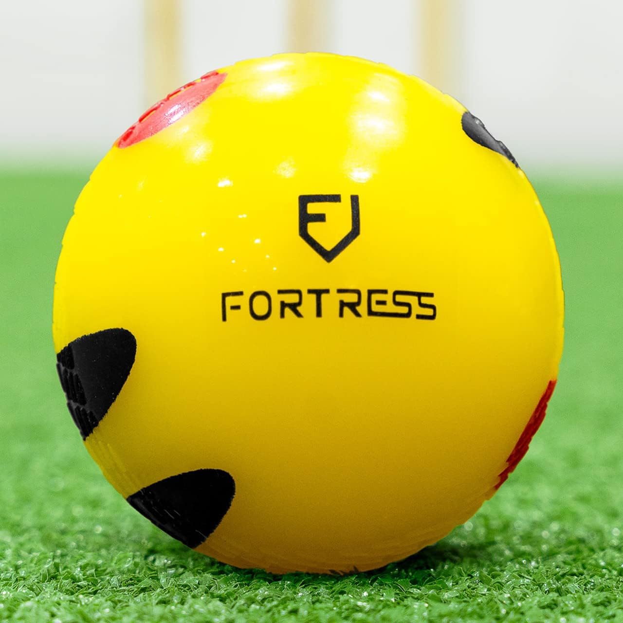 FORZA Fortress Pelotas de Cricket Paquete de 6 Práctica Junior Senior Bolos Juego de Plástico Entrenamiento
