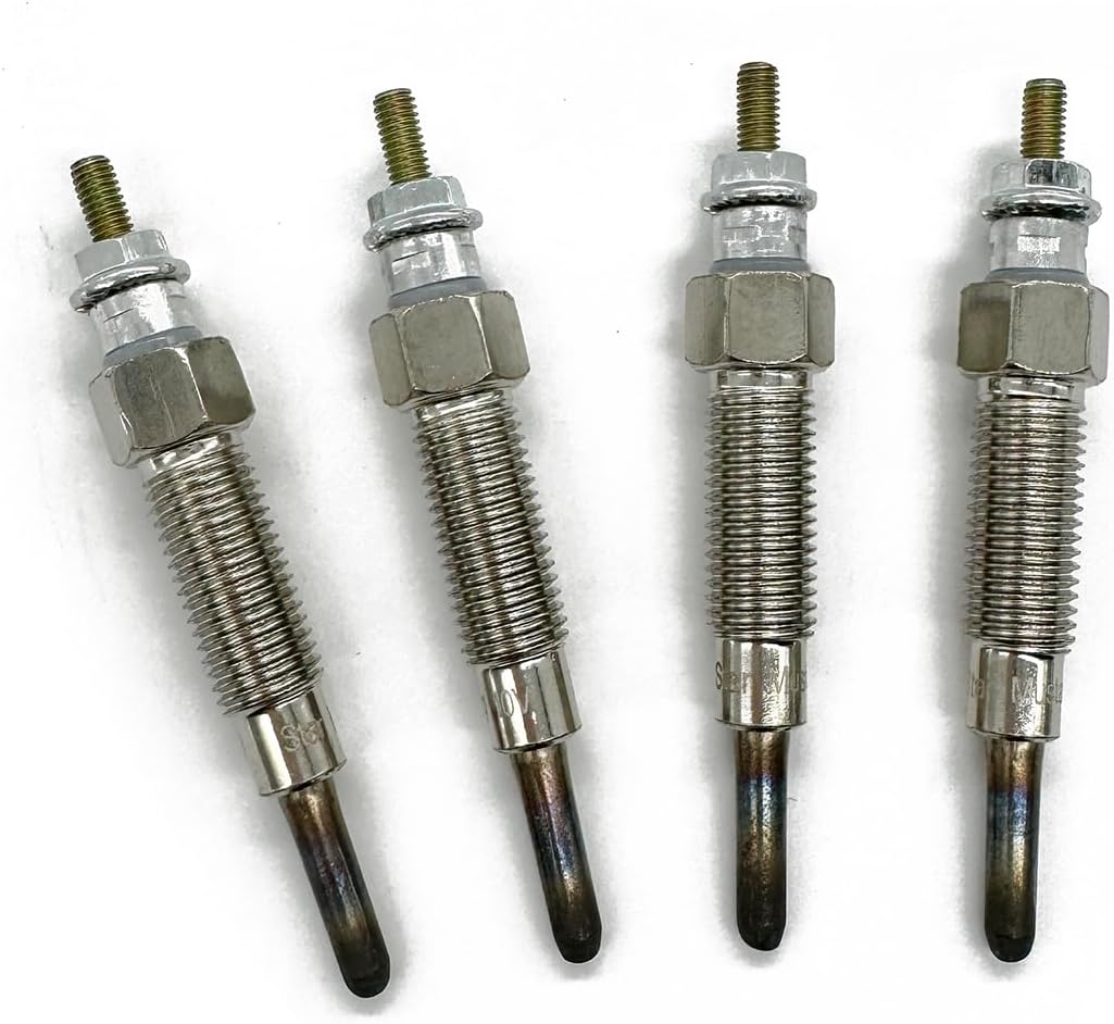 YESAY 4pak Plug Glow 8-97106549-1 compatible with Isuzu 3LB1 3LD1 4LB1 4LE1 4LE2 Hitachi Daewoo Excavator