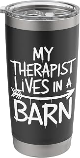 Funny Horse Rider Mental Health Stainless Steel Insulated Tumbler