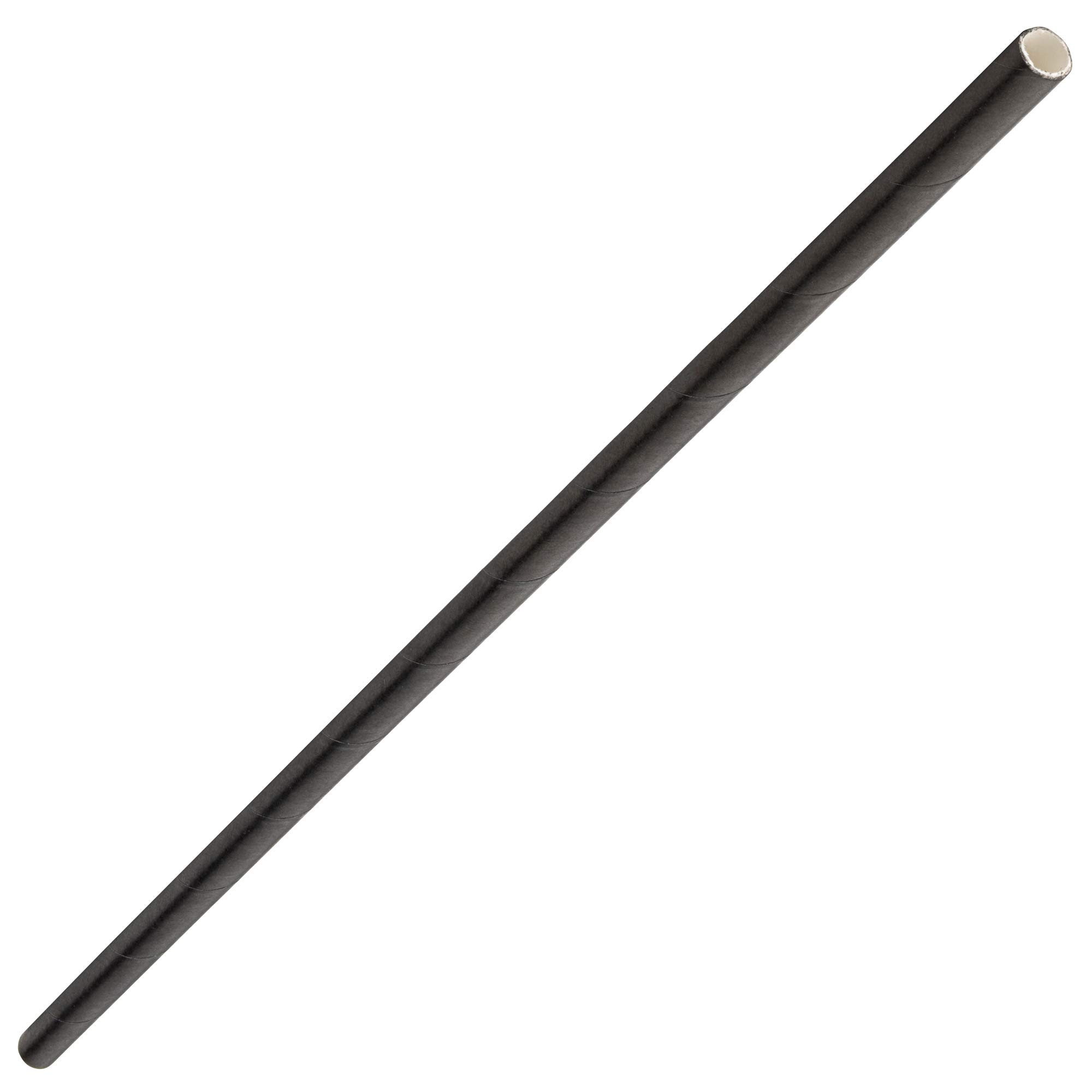 Utopia Black Paper Bottle Straws – 10.5" (260mm), 6mm Bore, 100% Recyclable & Eco-Friendly – Pack of 250