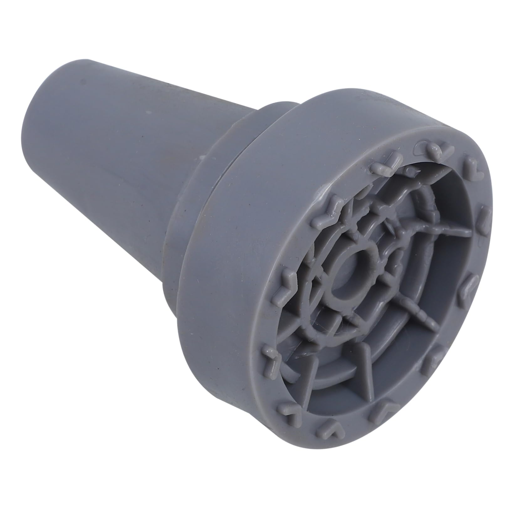 FRCOLOR Cane Feet Replacement Plastic Crutch Feet Sleeves Non-Slip Crutch Pad Crutches Pads Grey