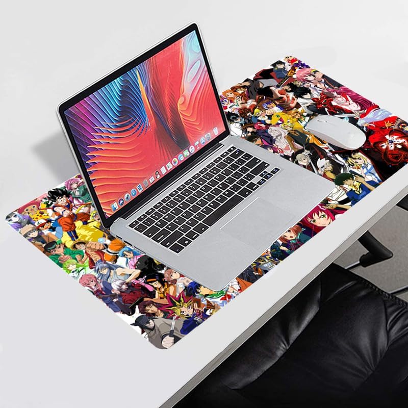Miniatura 7 de Alfombrilla de mouse grande extendida para juegos, teclado de escritorio completo, alfombrilla XXL Bigmouse con anime, impermeable y antideslizante