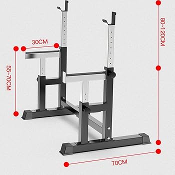 多機能バーベルラック（黒） Amazon | 多機能インテリジェント伸縮スクワットラック、安全