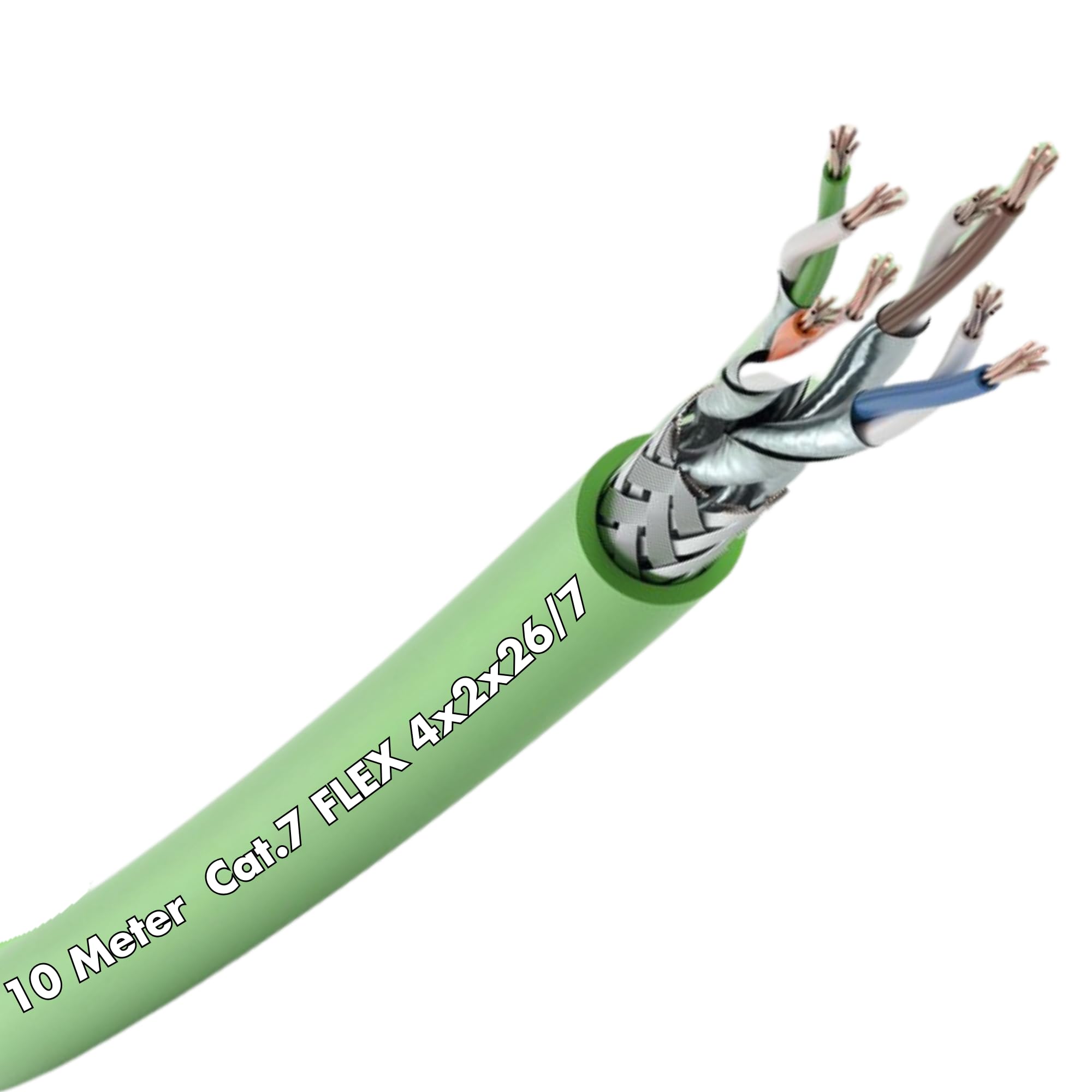 Lapp 10m 2170934 ETHERLINE Cat.7 FLEX 4x2x26 AWG Ethernet IP 600 MHz I 7-Wire I LABS Free I LAN Cable Fine Wire I S/FTP Shielding I Installation Cable I Network Cable I Lapp 10m 2170934 ETHERLINE Cat.7 FLEX 4x2x26 AWG Ethernet IP 600 MHz I 7-Wire I LABS Free I LAN Cable Fine Wire I S/FTP Shielding I Installation Cable I Network Cable I