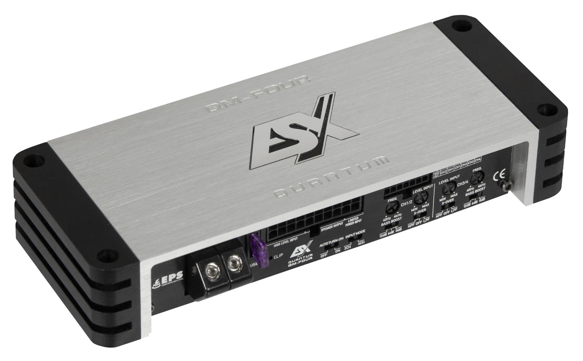 ESX QM-Four-PP Plug & Play 4-Kanal Class D Digital Verstärker 360 Watt RMS
