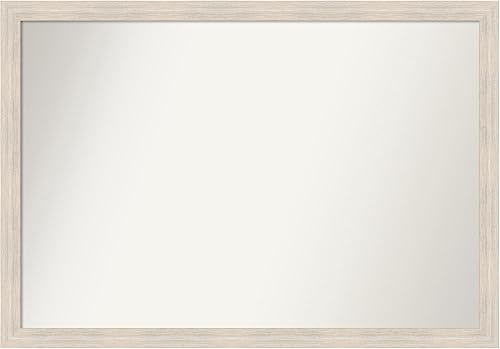 Amanti Art Espejo personalizado, espejo de baño estrecho de madera dura, espejo de pared o espejo de tocador de baño sobre el fregadero (30 x 43