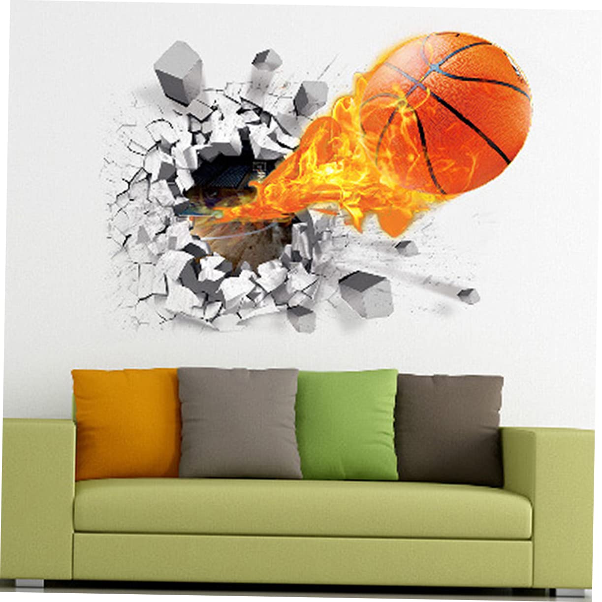 POPETPOP 4pezzi Adesivi Murali Decorativi Motivo Pallone Impermeabili e Facili Da Applicare Decorazioni Per Casa e Cameretta Dei
