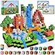 Goody King Magnetische Bausteine Bauspielzeug 100 Pcs Magnetbausteine für Kinder Montessori Kreative Spielzeug ab 4 5 6 7 8 9 Jahre Junge und Mädchen Magnetic Blocks Geschenke für Kinder