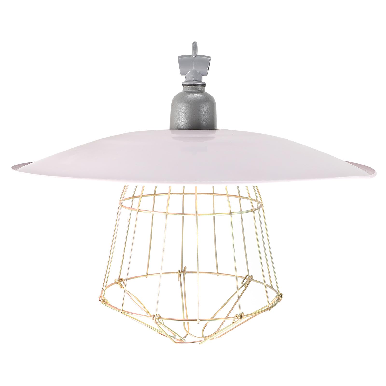 DOITOOL Sichere Vieh Heizlampe mit Metallgitter Schutzlampe für Kleintiere Stall Wärmelampe für Kalte Jahreszeiten