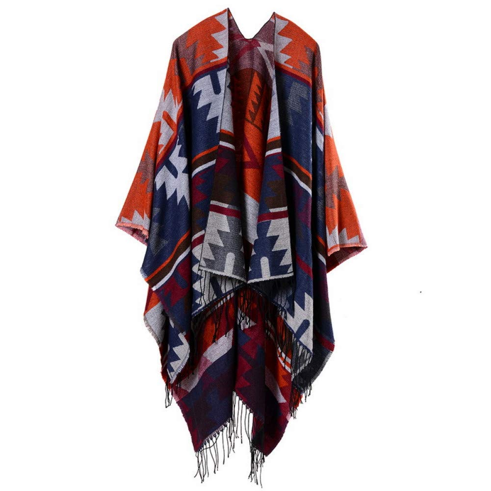Foulards géométriques femmes contre le froid écharpe épaisse hiver