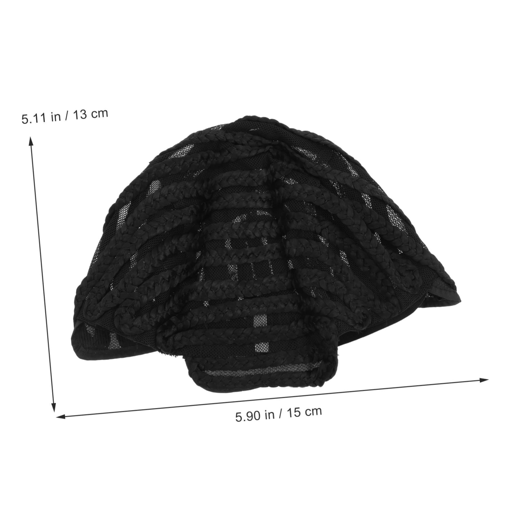 MUSISALY Elastic Braided Wig Cap for Glueless Wig Soft Hair Net Liner for Crochet Cornrows Comfortable Headwear for Natural Hair