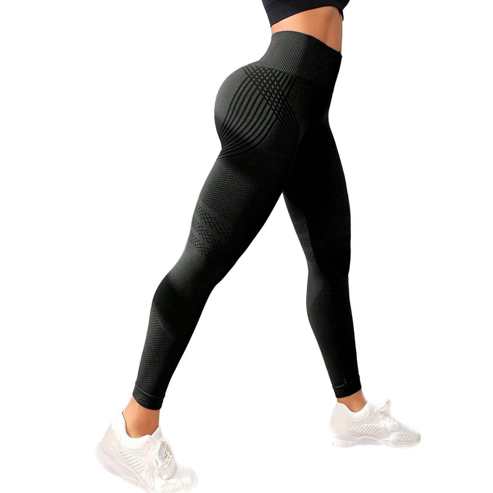 Leggins Corti 3D Anticellulite Donna – Push Up, Compressione Graduata, Vita Alta Senza Cuciture Per Sport E Fitness