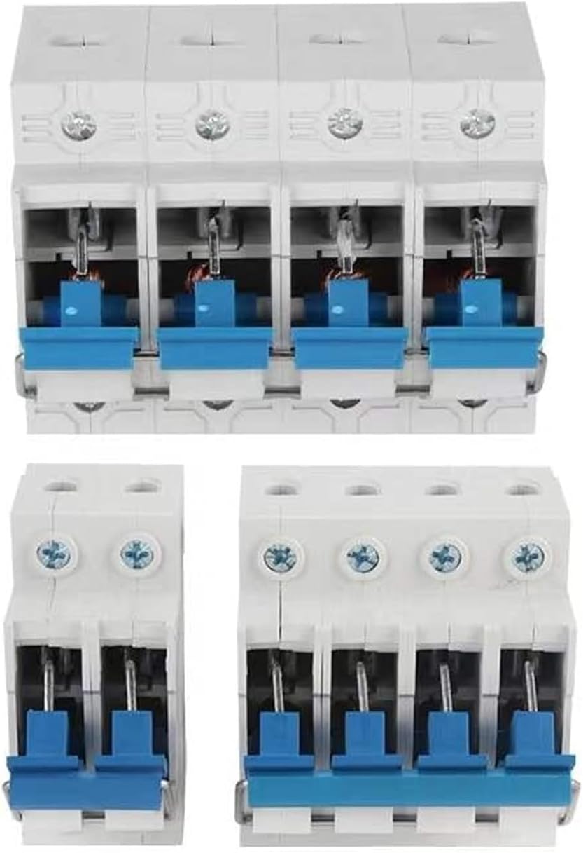 ALKOY Circuit breakerPhotovoltaic Grid-Connected Hand-Pull Isolation Switch 2p 4p 63a 100a125a Knife Gate Circuit Breaker 1Pcs (Size : 2P, Color : 63A) (Color : 63a, Size : 4P)