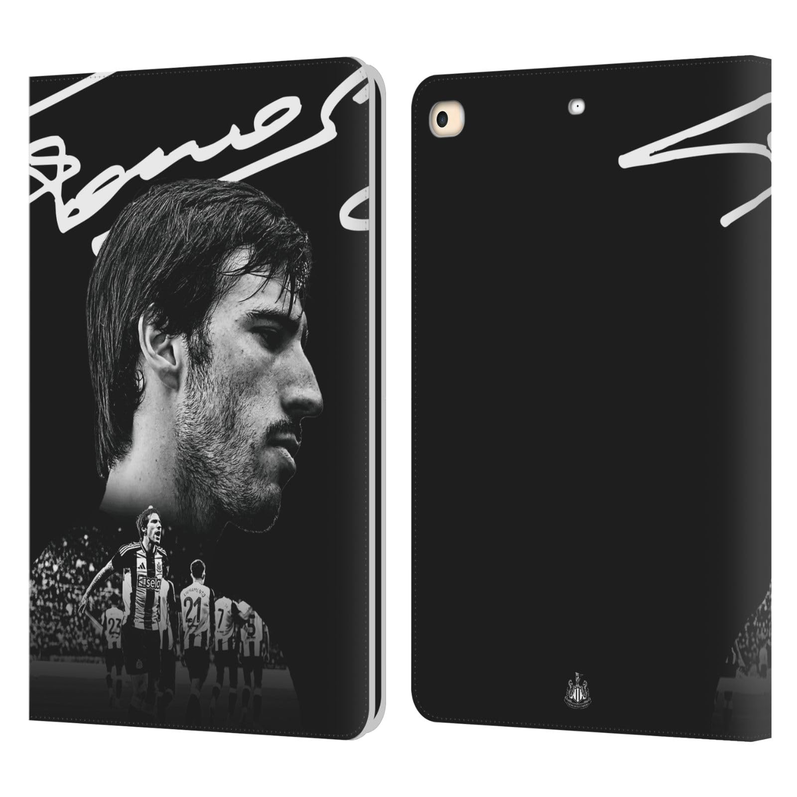 Protection iPad 9.7 Newcastle United étui cuir Sandro Tonali 2018