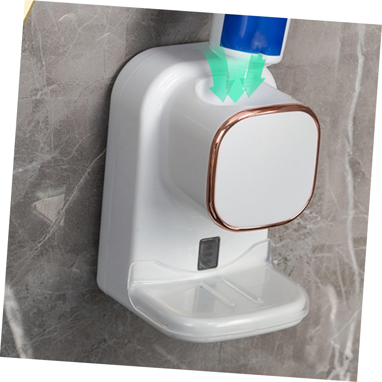 KOMBIUDA Distributeur Automatique de Dentifrice Presse-dentifrice Flexible Porte-dentifrice Mural pour Salle de Bain