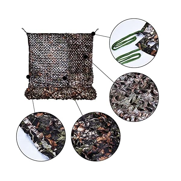 Camo Netting, Camouflage Netting, Tarp Der Militärarmee, Sonnenschutznetze, Jagdjalousien, Bulk Roll, Leichtgewicht Für… – Bild 8