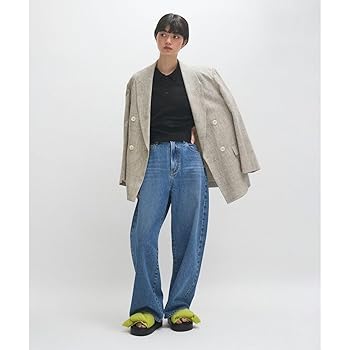Amazon | [アダムエロペ] ラミーニットポロシャツ ブラック系(02