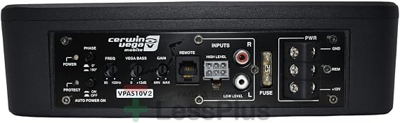 Cerwin-Vega VPAS10 10 2 550W Max / 200W RMS Powered Active Subwoofer Enclosure + Bass Knob