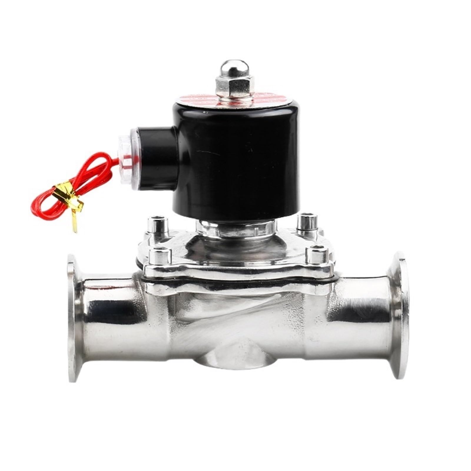 Sahul Non-Polished-Ac 220V Dn20-50 & 1.5"-2.5" Tri Clamp Sus304 Sanitary Solenoid Valve - Ac220v/Dc24v For Homebrew, Dairy(Dn20,)