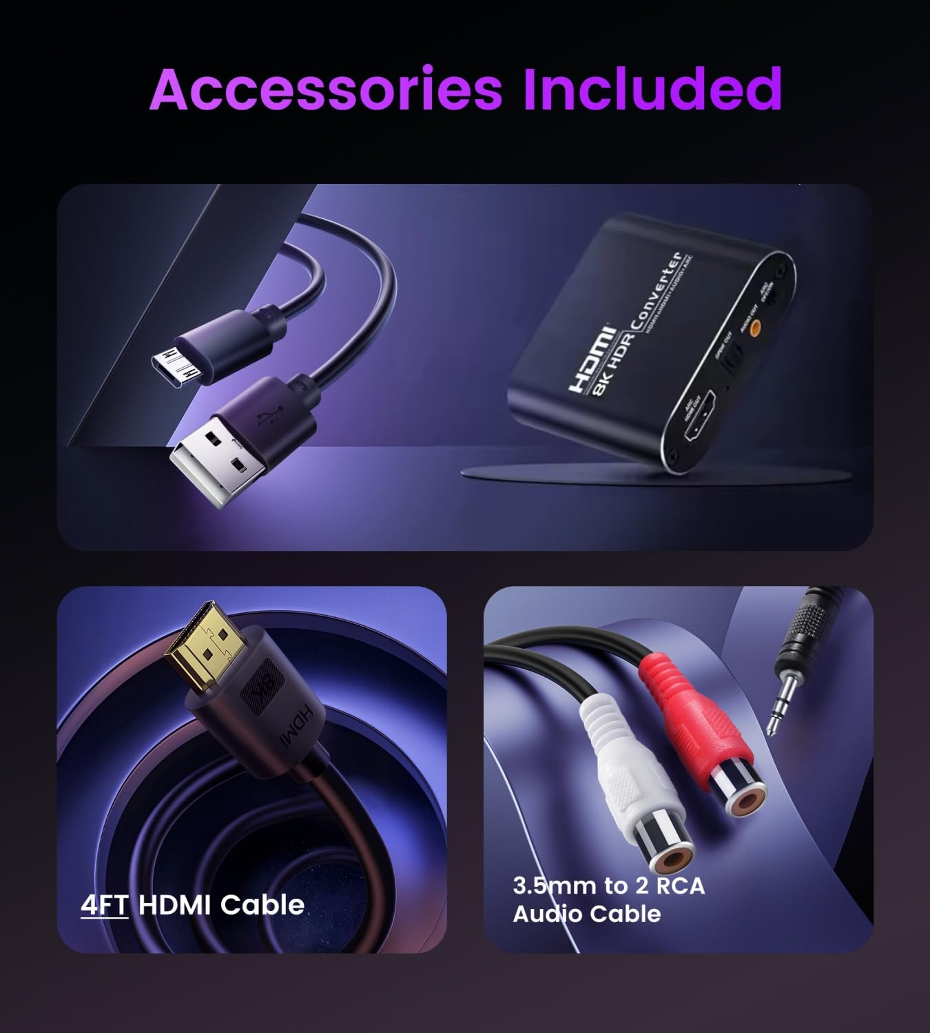 avedio links HDMI Audio Extractor, 8K@60Hz hdmi zu Optical Toslink SPDIF + 3,5mm AUX Stereo, HDMI ARC/eARC audio Converter Adapter Splitter Unterstützung HDCP2.3 Digital PCM DTS 5.1