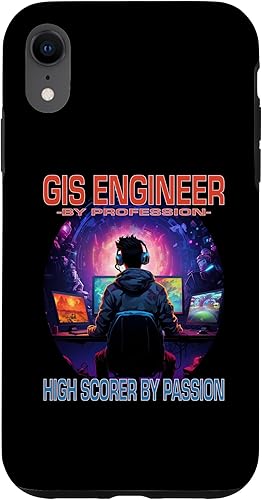 iPhone XR GIS Engineer Funny Gamer - Fun Pun Gaming Case