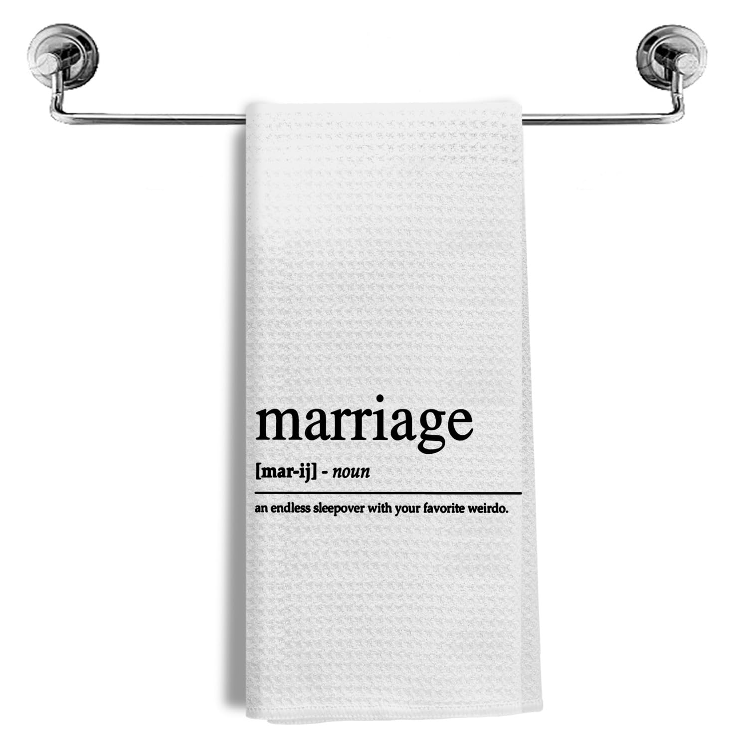 Paños de cocina con definición de matrimonio: alegría y estilo en el hogar de recién casados