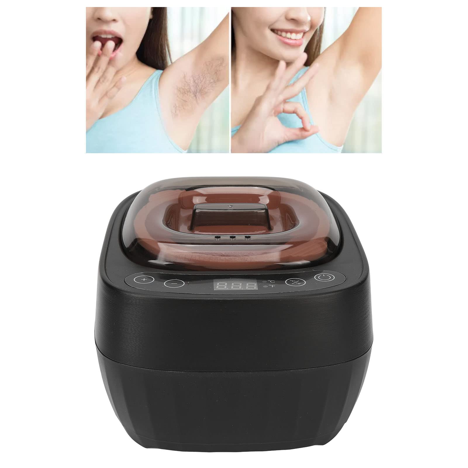 Macchina Scaldacera, Scaldacera Professionale, Silicone Metallo con ciotola pieghevol Scalda Cera Per Ceretta Scaldacera Elettrico Spina UE 220‑250 V