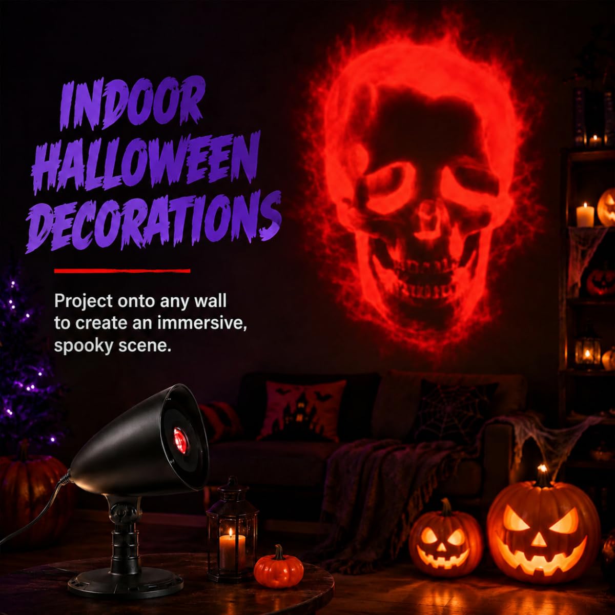 Decoración de Halloween al aire libre para pared, ventana, jardín, patio, fiesta