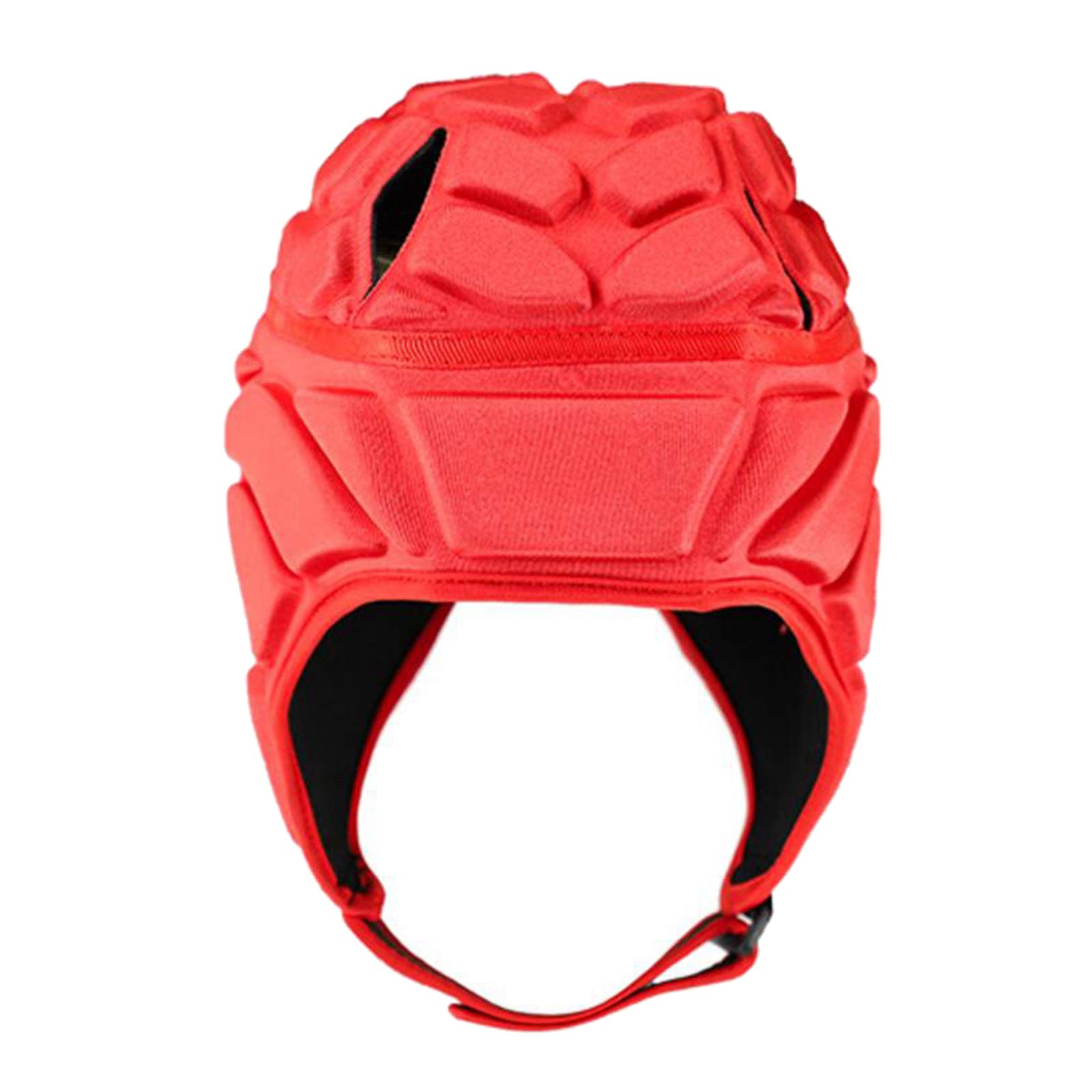 AAGAZA Rugby Helmet Headgear Scrum Cap Hockey Head Protector Protect Hat (Color : Red L)