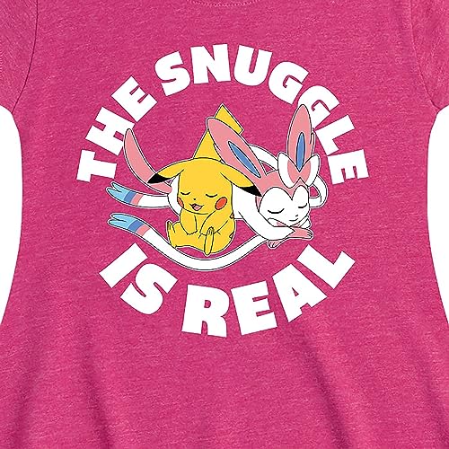 HYBRID APPAREL - Pokémon - The Snuggle is Real Pikachu and Sylveon - Toddler & Youth Girls Fit & Flare Dress2