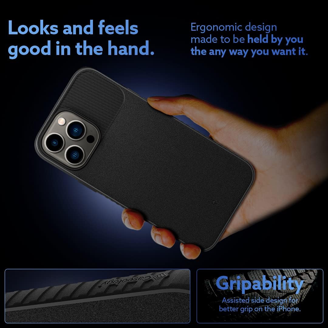 Caseology Vault Protective Case Compatible with iPhone 13 Pro Case (2021) - Matte Black
