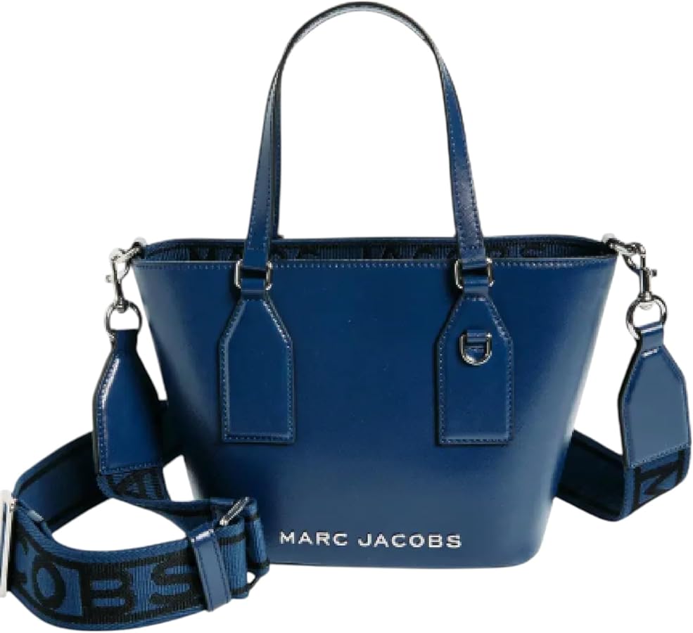 Amazon.com: Marc Jacobs Trademarc Small Tote Satchel bag (Azure