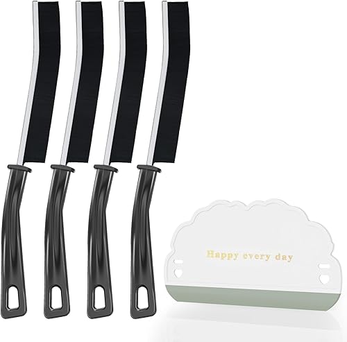 Dochard - Cepillo de limpieza para huecos, paquete de 4 cepillos de limpieza multifuncionales de cerdas duras para cocina, ranuras de ventana de