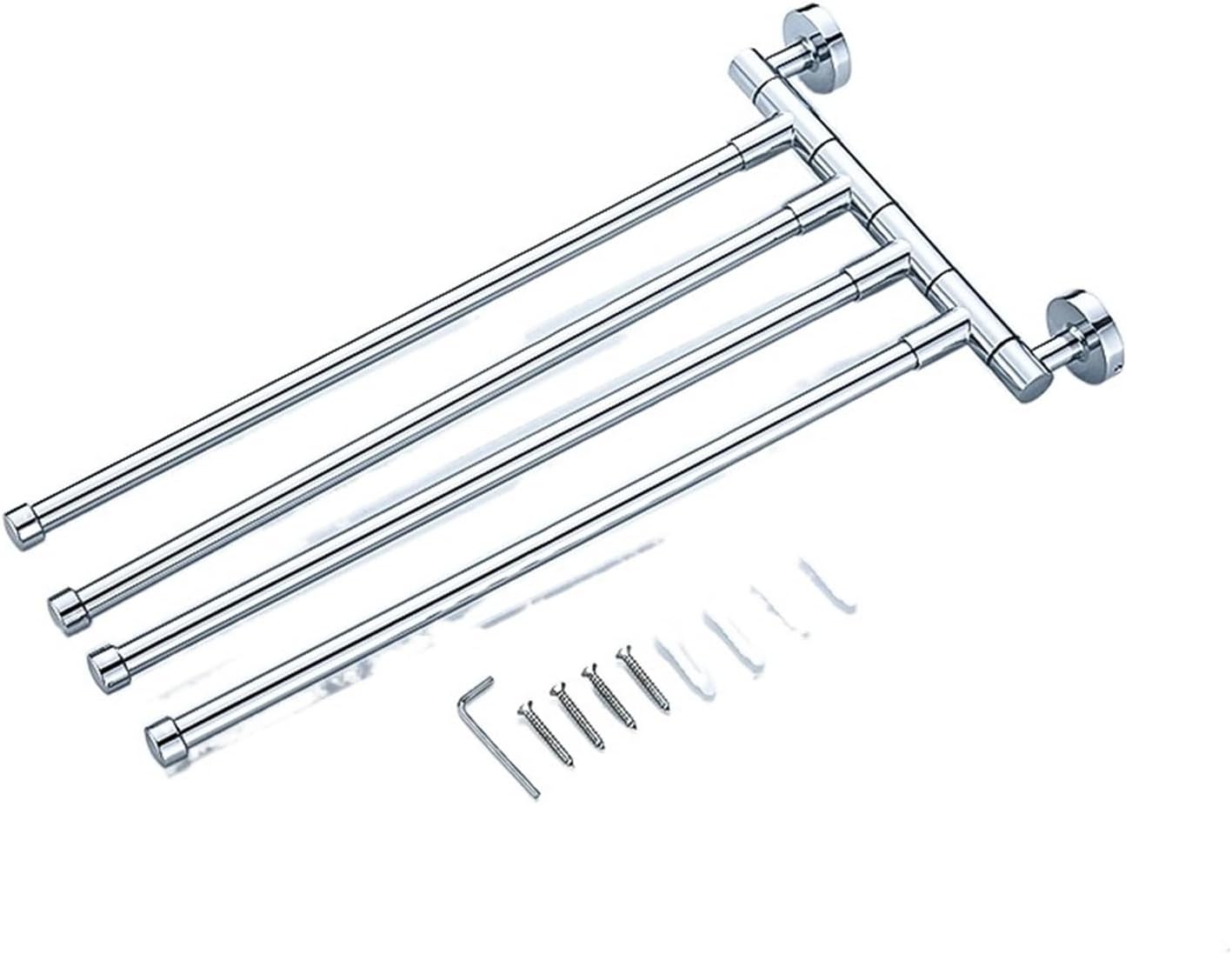 Metal Towel Bar Rotating Towel Rack Bathroom Kitchen Wall-Mounted Towel Polished Rack Holder L112 L113 L114(L114)