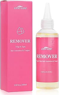 GOO GOO Tape in Extension Remover, Wig Glue Remover, Tape in Hair Extensions Adhesive Remover, Removes Hair Glue, Wig Tape, Double Sided Extension Tape, Fast Acting Hair Extensions Remover 100ml