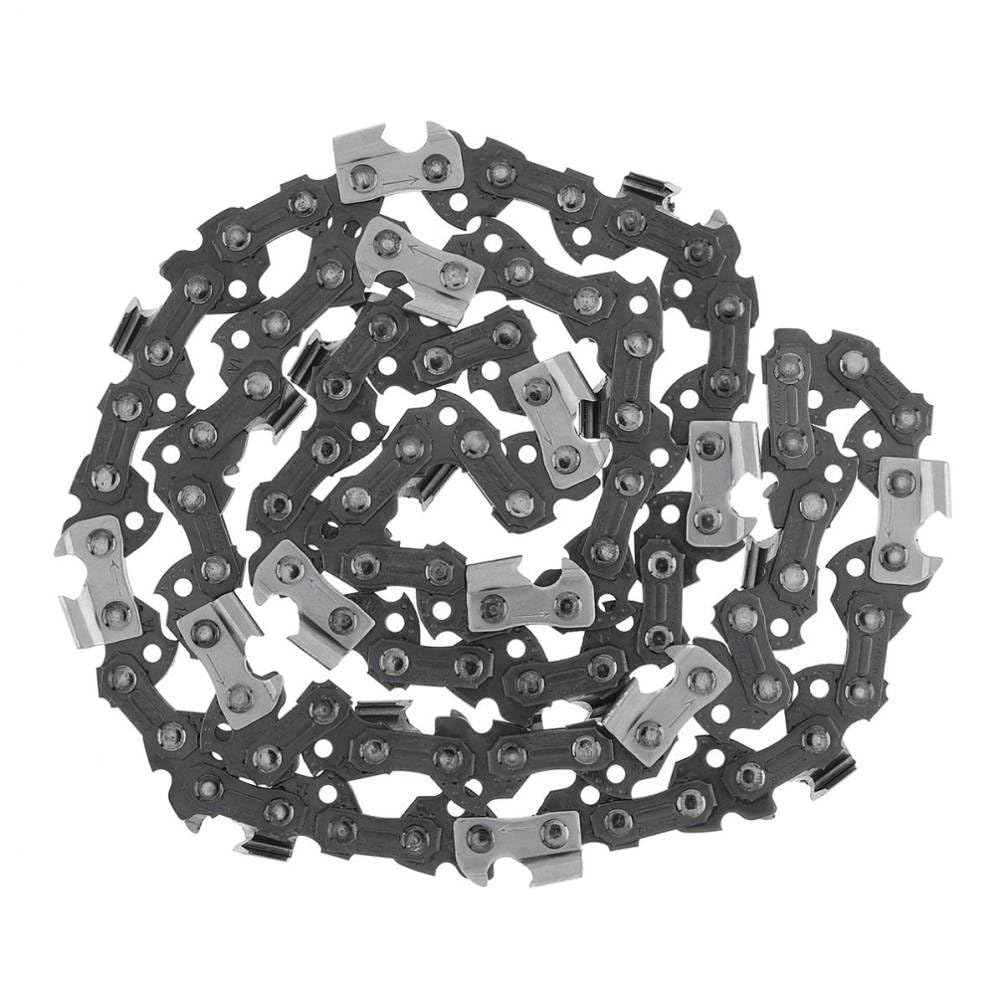 Catena for motosega elettrica in lega | Catena for motosega grigia da 12 pollici H 3/8 passo 45 maglie di trasmissione for smerigliatrice angolare