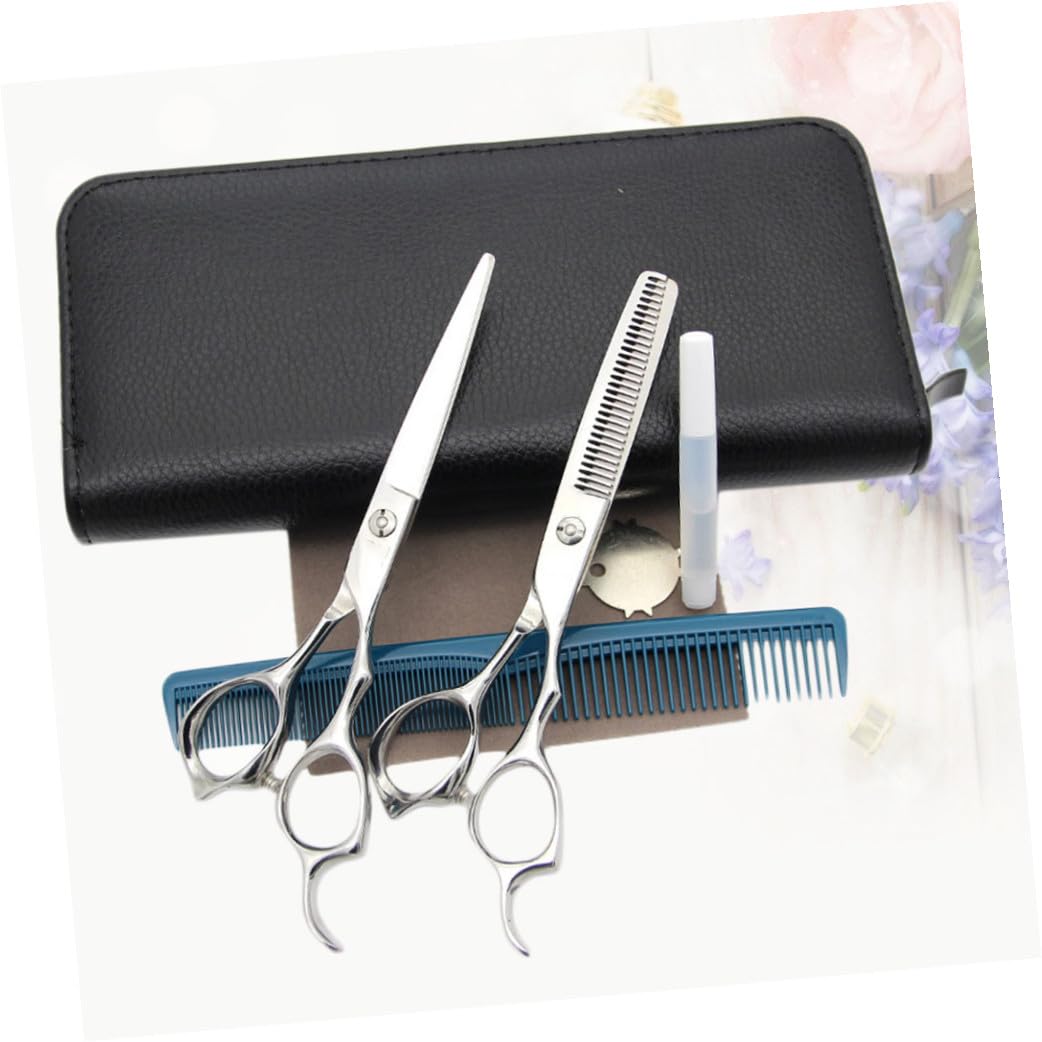 PLAFOPE Juego de Tijeras para Cortar el Pelo de Acero Inoxidable, Cómodas y Seguras, para Uso Diario en Casa y Barbería