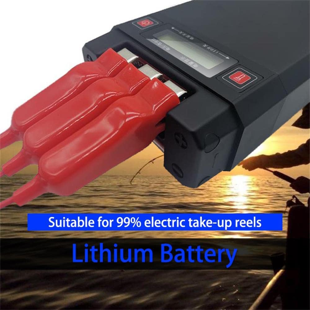 14.8V20000mAh Rechargeable Aluminum Alloy case Lithium Battery, Suitable for Ocean Fishing Boats and Electric reels. Compatible with Daiwa Shimano Electric Cord Reels.