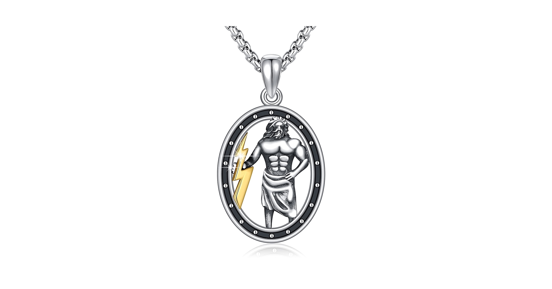 Amazon | XIXLES ギリシャ神 ゼウス ネックレス 925スターリング