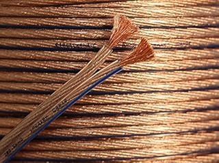 electrosmart 5m Quality 2 x 2.5mm Loud Speaker Cable - Multi-Strand 444 (2x 222 Strand) - Outside Dimensions of Cable: 9.1mm x 4.2mm - 14 AWG - 30A Max - Ideal for Car Audio & Home HiFi