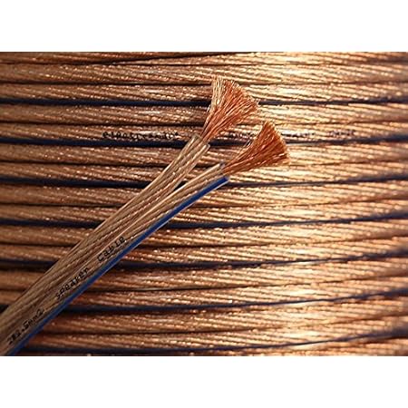 electrosmart 25m Quality 2 x 2.5mm Loud Speaker Cable - Multi-Strand 444 25 Amp (2x 222 Strand) - Outside Dimensions of Cable: 7.5mm x 3.6mm
