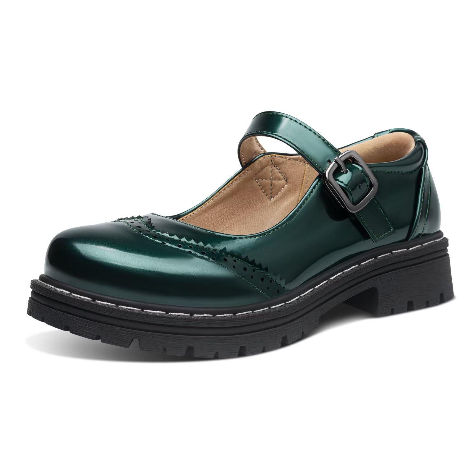 grace step Mary Jane for Women Gothic Oxford Shoes - Flat Shoes, Ankle Tied, Round Toe for Casual Dresses, Work, and Campus-picture-52