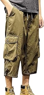 Zannycn Men's Shorts Bermuda Summer Men's Cargo Shorts with Side Pockets Hiking Trousers Men's Cargo Shorts Men's Jeans Men's Bermuda Shorts 3/4 Length