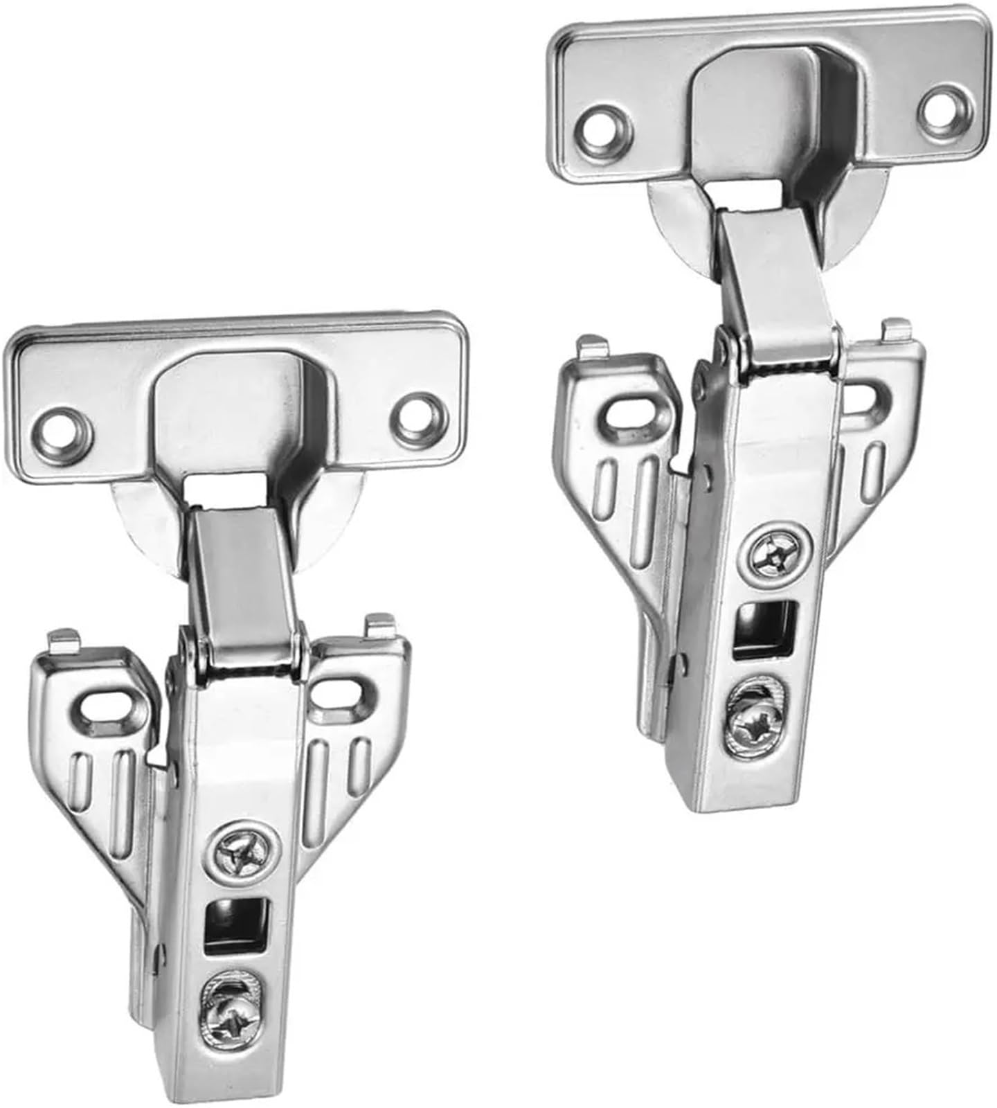 Charnières de cuisine à fermeture douce clipser nickel lot de 40 pour portes d'armoire