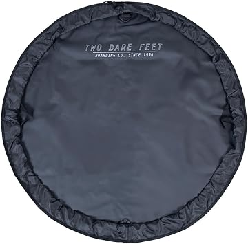 Two Bare Feet Wetsuit Changing Mat & Bag   Waterproof Drawstring Surf Changing Bag with Shoulder Strap & Carry Handles   Folds Flat for Easy Transport & Wet Gear Storage   Ideal for Surfing, Swimming