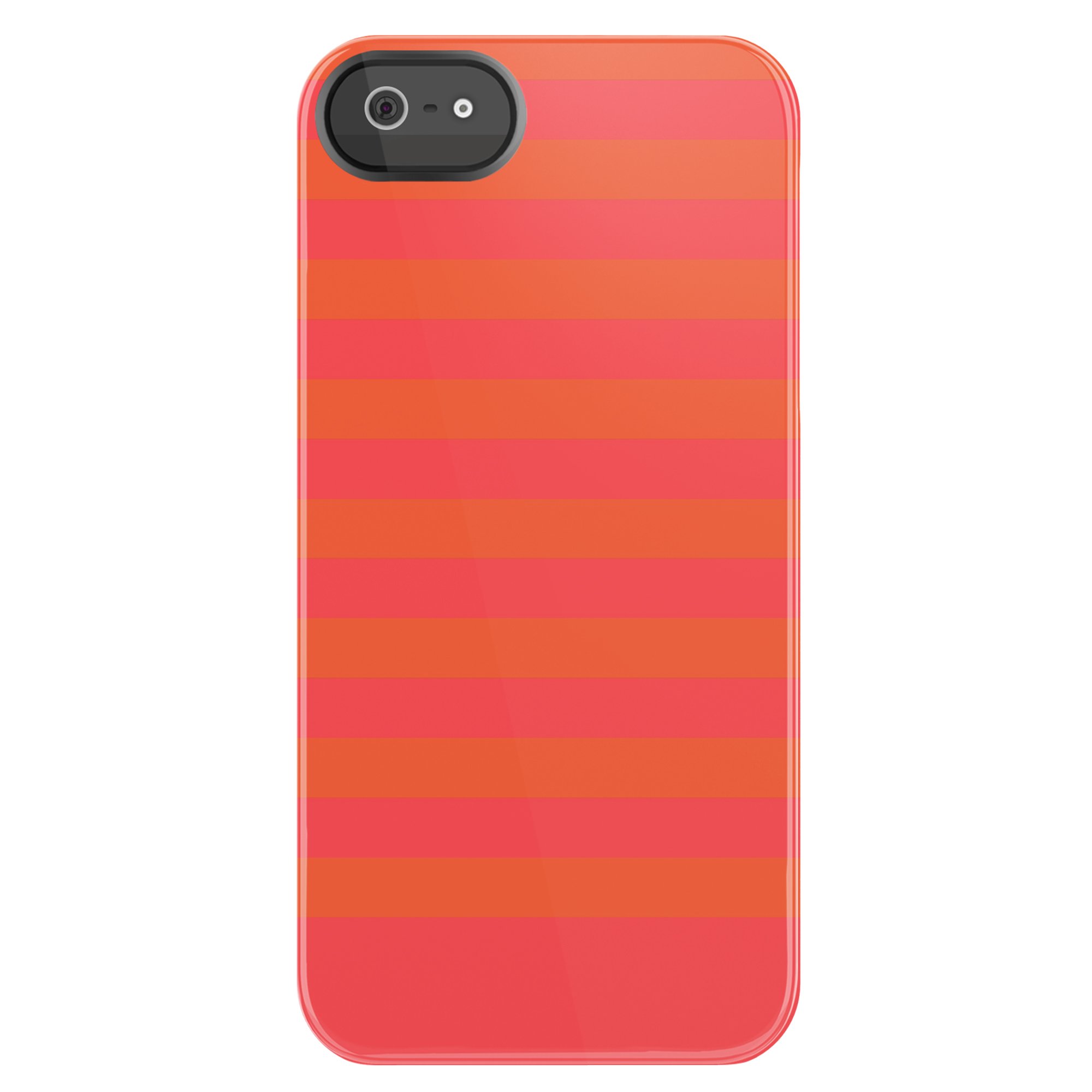 Uncommon LLC Coral Belt Bottom Black Bezel Deflector Hard Case for iPhone 5/5S - Carrying Case - Retail Packaging - Coral