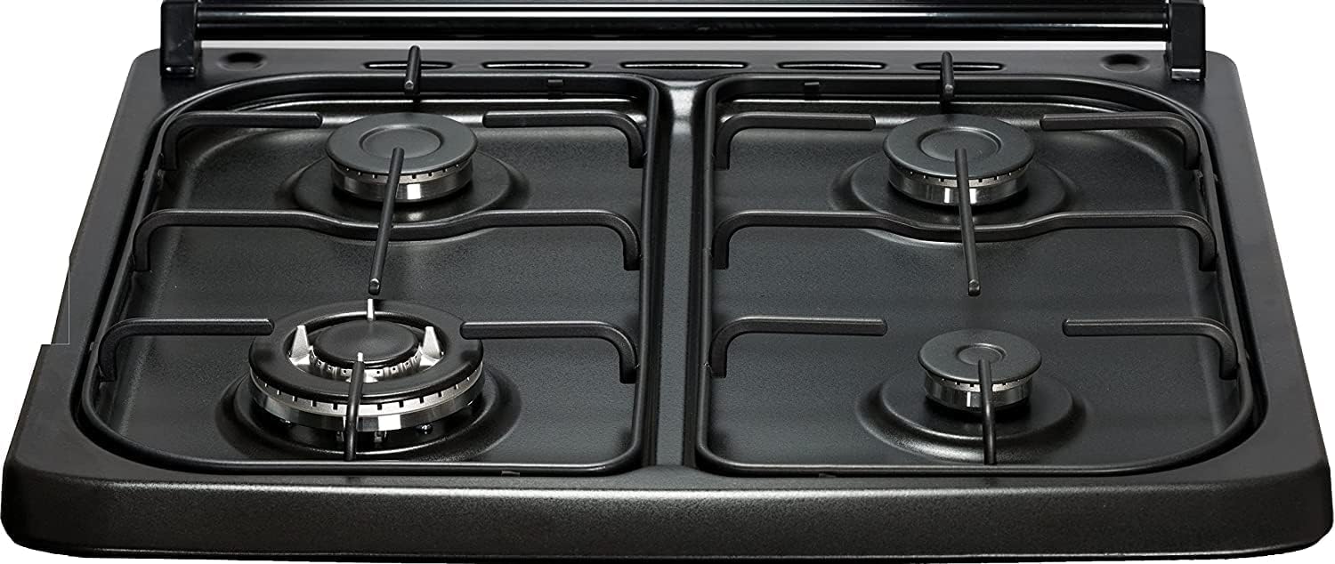SOLTHERMIC COMBO PACK NEGRO RUSTICO COCINA F5S40G2RB 50 cm 4 fuegos + CAMPANA H60PR