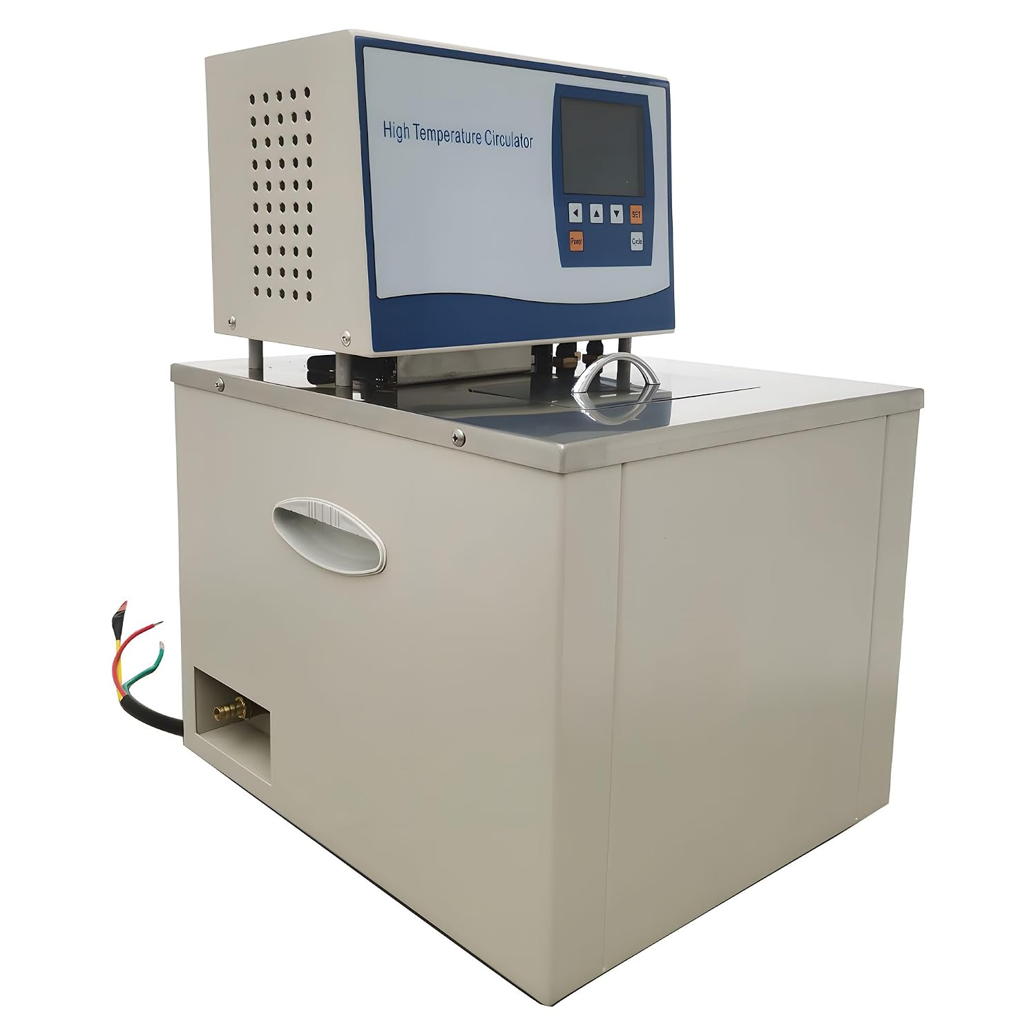 220V 15L Laboratory Thermostatic Circulator Pump 3.2KW Digital High Temperature Circulator Oil Bath with Adjustable Temp Room Temp ~ 300°C for Reactor Evaporator