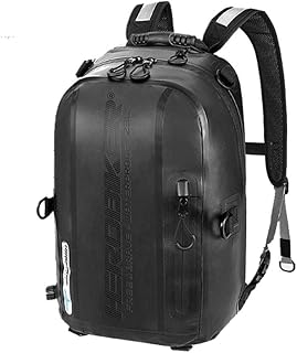 Zaino per moto,Borsa impermeabile invisibile in morbida PU con cavallino Zaino Zaino cuciture impeccabile Zaino antipolvere, per escursioni in bicicletta Campeggio